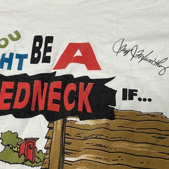 Vintage Country Cowboy Redneck Jeff Foxworthy Funny Humor Graphic Tshirt Men - Picture 5 of 8